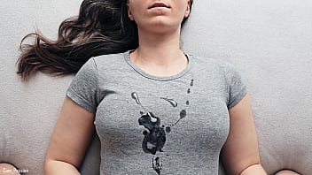 Preview 4 of Bbw Melody Monroe - Hot Cumshot On My New Gray T-shirt!