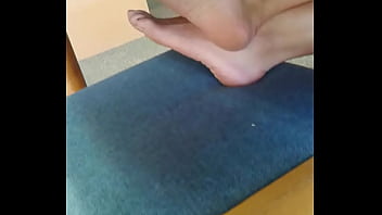 Preview 1 of Pakistani Net Cafy - Studying Barefoot Exposing Soles