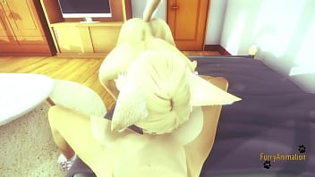 Preview 2 of Less Bin Hot - Furry Yaoi - POV 2 Foxes Blowjob and Fucked with creampie in his mouth and ass - Yiff anime manga japanese gay