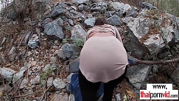 Preview 3 of Xxxvideohd New 2018 Sex Video - Amateur Thai teen Cherry sucking a huge white dick outdoor