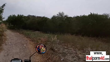 Preview 1 of Xxxvideohd New 2018 Sex Video - Amateur Thai teen Cherry sucking a huge white dick outdoor