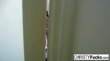 Preview 4 of Black Burglars Attack Wife - Hot Christy Mack plays with her amazing tits and wet pussy on the kitchen counter