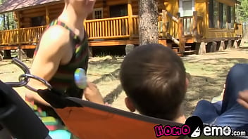 Preview 1 of Nani Ke Scene Xx Hd Video - Smooth twink Jasper Robinson ass drilled hardcore after BJ