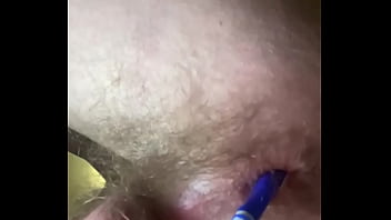 Preview 4 of Nubela - Young boy sticks toothbrush up his tight ass