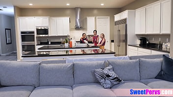 Preview 2 of Indian Son Forced Sleeping Mom - Asian teen footballer and BFFs fuck the big cocked coach