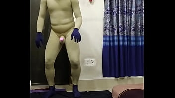 Preview 1 of Claire Dames Facial - Zentai monkey play circus penis slave