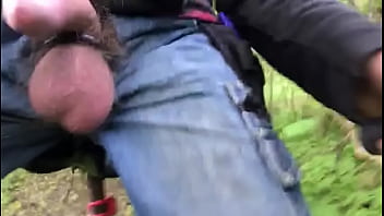 Preview 2 of Seduced Garden - Bike trip with cock and balls out