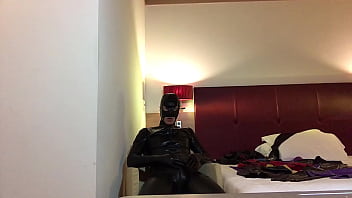 Preview 4 of Of Motel - Wearing new black latex gloves