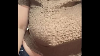 Preview 2 of Feer Donli Navigation Ji - Hot Filipina Asian Milf Teasing Step Bro on the video call and showing her natural Big Boobs