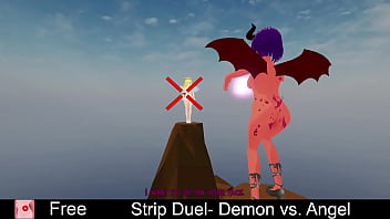 Preview 3 of Mama Porno Txxx - Strip Duel: Demon vs. Angel