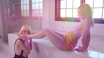 Preview 3 of Tight Pussy Bbc Pain - Jessie Saint &amp_ Jamie Jett in a foot fetish lesbian porn music video