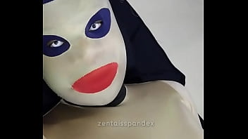 Preview 2 of Sleep Moom - Zentai awake with mask contact lens full night&#039_s