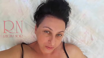 Preview 3 of Xxx Gurda Com - White socks. Cute chick lies on the bed,  smiles,  gracefully bends.