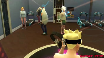 Preview 2 of Emo Teem - Anime Cosplay Porn Cap 5 hace una gran orgias en el gimnasio mientras les hace de dj termiman todo follando como locos
