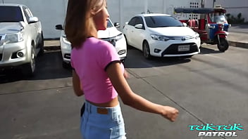 Preview 2 of Xxx Pice - Hot skinny amateur babe rides the dick off a white guy in Bangkok