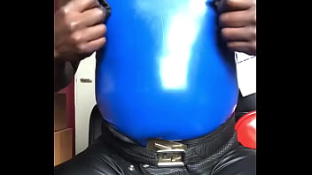 Preview 4 of Xxx Wep Com - Tit and Belly Muscle Rubber Play