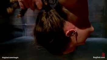 Preview 4 of Big Booty Ms Cleo Ass Clapping - Slave in upside down hogtie whipped