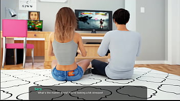 Preview 2 of Hindi Dirty Language - 12-Milfy City - v0.6e - Part 12 - My sexy stepsister is getting horny when watching Boris&#039_s cock. (dubbing)