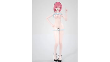 Preview 2 of Xnxx Oily Bbw Amateur - MMD Re Zero Ram