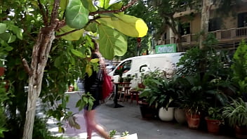 Preview 2 of Natural Busty Bangbros - Public Nudity in Pandemia,  flashing in a bar,  supermarket and street