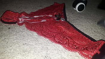 Preview 4 of Wwwxxx Bhabi Com - Cumming on my Indian &#039_s Lacy Red Panties