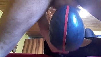 Preview 3 of Bella Baby Orgasm - Laura on Heels amateur 2021. Bound on a bed and masked,  she&#039_s throated in different ways and positions
