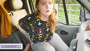 Preview 1 of Farst Time Sexy Fucking - RiSKY CAR DILDO SLUT CUMS - Shannon Huxley