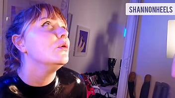 Preview 2 of R2s Masry - DIRTY TALKING LATEX SLUT BEGS FOR CUM - Shannon Huxley
