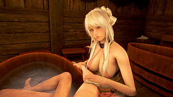 Preview 2 of Non Stop Fucking - Sex with a hentai blonde with a tight pussy. Sex Game 3d