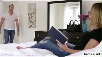Preview 1 of Isis Love Cheating Mom - TS Khloe shows she can handle sucking cock