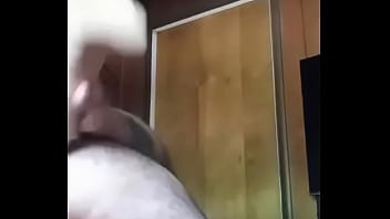 Preview 4 of Fuck Big Tits Brutal - Bisexual fat boy plays with his pale ass
