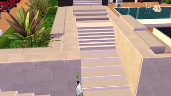 Preview 1 of Magkapatid Sex Scandal Tagalog - Sex In The Sims: Episode 1 - Meeting Mrs. Landgrab