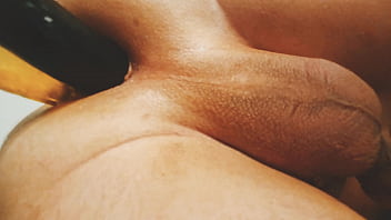 Preview 1 of Cameltoe Leotard Tease - Amateur Shaved Teen Double Dildo Close Up