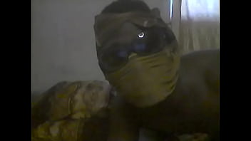 Preview 1 of Pov Juggs Slut Cum Spray - Nigerian gay boy fucking his ass with candle stick.