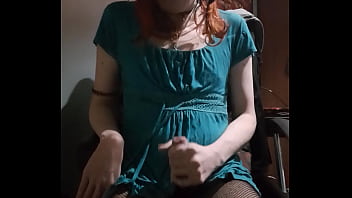 Preview 4 of Mas Rabbits - Solo glasses cd masturbates and eat cum