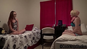 Preview 1 of Bigg Xnxx Kutta - Step Sisters Make Step Brother Choose His Favorite Fuck AKA Pussy Wars Trailer - Fiona Frank and Itty Bitty Pussy