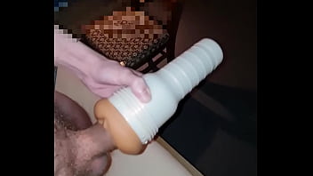 Preview 2 of Dildo Facial - Fleshlight fucking