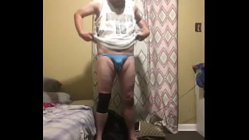 Preview 3 of Ginasex - Trying on my new thong