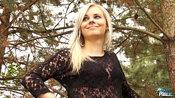 Preview 1 of Dad Virgin Daughter - Blonde hottie Katerina is a bit shy first,  but then took hard cock bravely public