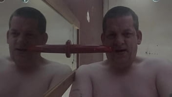 Preview 1 of Latin 18 Porn - mark wright loves cock more than you know as he rides this red dildo but wishing it was a real cock
