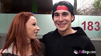 Preview 1 of Xxxx Sel Band Video - Redhead tourist gets fucked in the middle of a park in Madrid