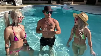 Preview 2 of Father Dauther Fucking - Two girls. One Nathan.