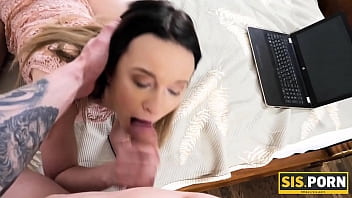Preview 2 of Guys Kleo - SIS.PORN. Sex doll is nailed by stepbrother who catches her masturbating