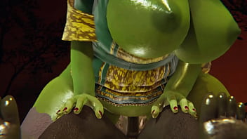 Preview 3 of Italijanska Sestra - Shrek - Princess Fiona creampied by Orc - 3D Porn