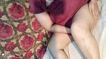 Preview 2 of English Thiland Girl - Indian milf with big boobs massaging her beautiful sexy body on bed