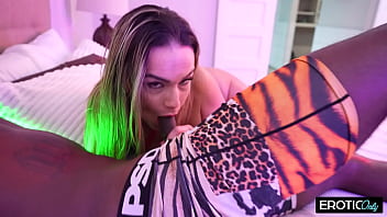 Preview 1 of Stepfather Couth - Horny White MILF Gets Fucked Hard by Her Big Black Neighbor