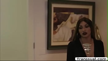 Preview 1 of Big Tits Granny Tube - TS Khloe watch her Stepdad bang her ass