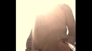 Preview 2 of Mom Russian Se - Bare Big Belly Bear with cockring