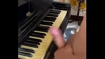 Preview 3 of Selena Santana Xxx - Asian Man playing piano with his Cock 何政諺 懶叫彈鋼琴