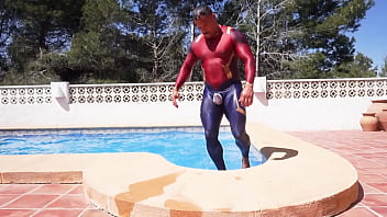 Preview 3 of Sandra Jeans - King Spandex goes looking for an ass to load
